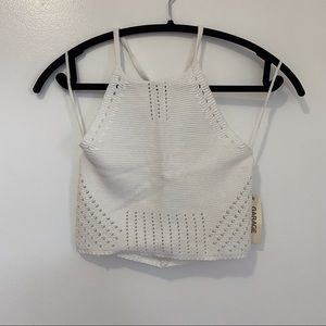 Garage knit halter top